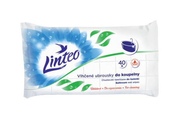 Vlhčené ubrousky antibakteriální Linteo 40ks