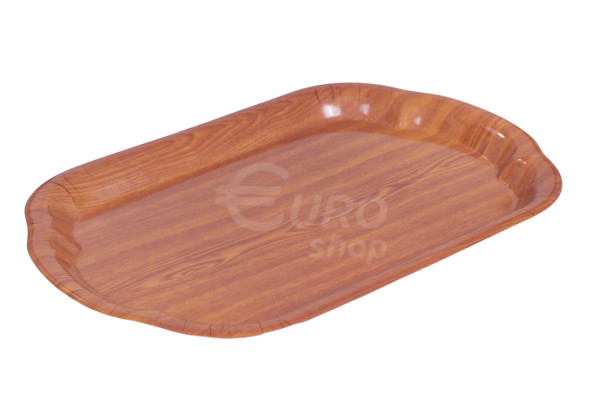 Podnos Smart Cook plastový 27x40cm - imitace dřeva