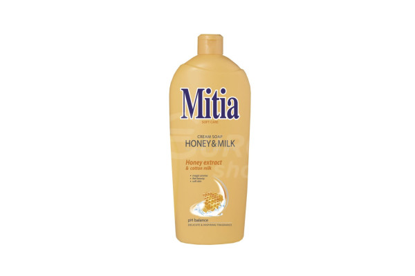 Mitia krémové mýdlo 1l Honey & Milk