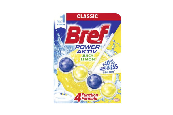 WC závěs Bref Power Aktiv 50g Lemon