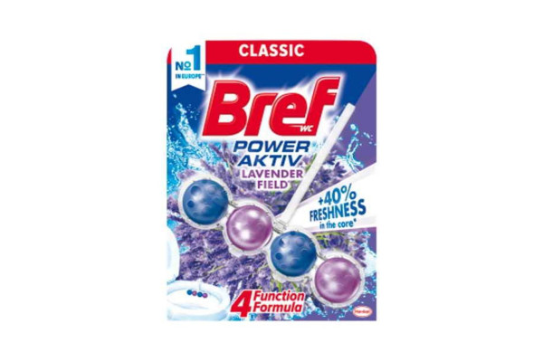 WC závěs Bref Power Activ 50g Lavender Field