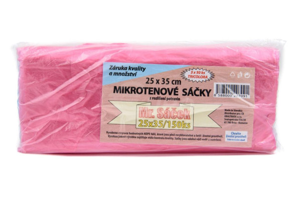 Mr. Sáček mikrotenové sáčky 25x35cm - 150ks