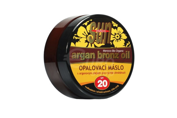 Opalovací máslo Sun Vivaco 200ml Argan SPF 20