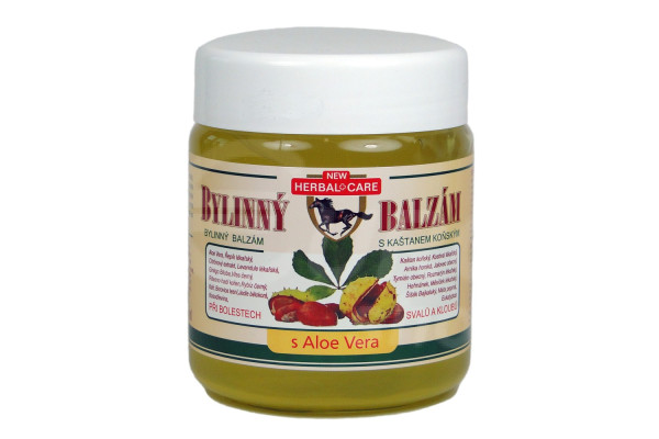 Bylinný balzám 500ml s kaštanem koňským a aloe vera