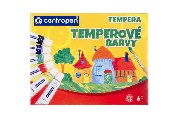 Temperové barvy Centropen 6 ks
