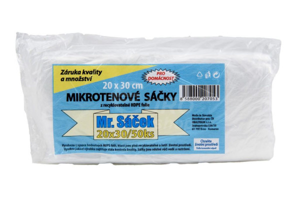 Mr. Sáček mikrotenové sáčky 20x30 cm - 50ks