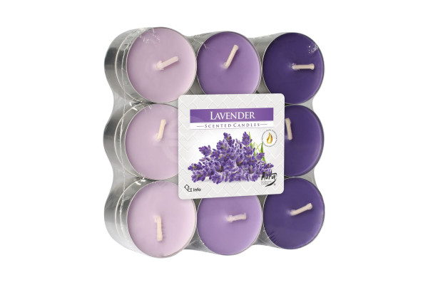 Vonné čajové svíčky 18ks, p15-18-79 Bispol Lavender