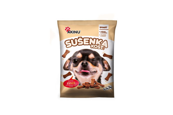 Sušenka kosti se zinkem 400g Akinu