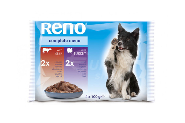 Kapsičky hovězí a krůtí 4x100g Reno