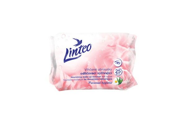 Linteo vlhčené odličovací ubrousky 25ks