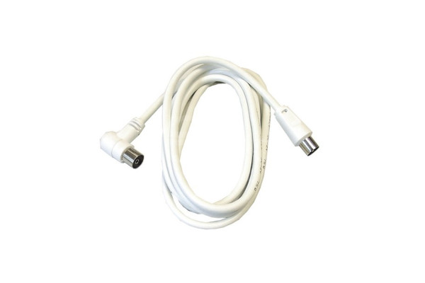 Solight koaxiální kabel 3C2V - 2m, bílý (SSN1202E)