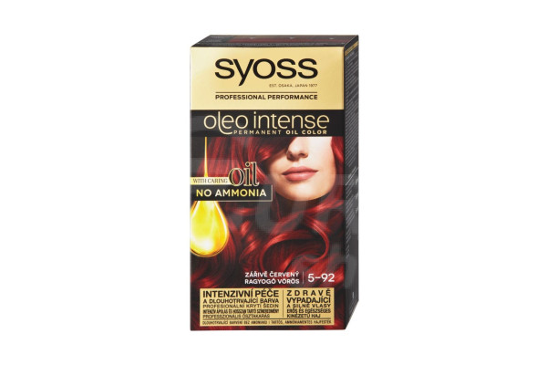 Barva na vlasy Syoss Oleo Intense 50ml Zářivě červený 5-92