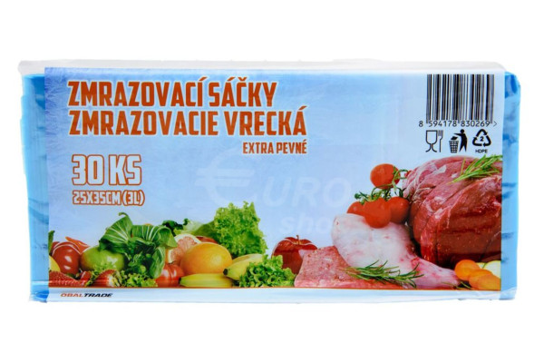 Popisovací sáčky do mrazáku 25x35 cm, 30 ks