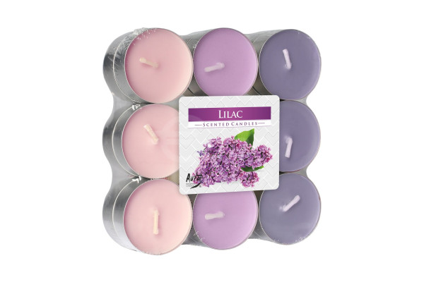 Vonné čajové svíčky 18ks, p15-18-38 Bispol Lilac