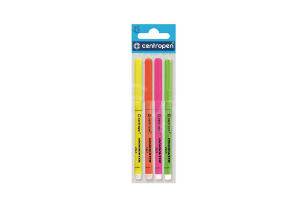 Zvýrazňovače Centropen 1,8 mm 4 ks
