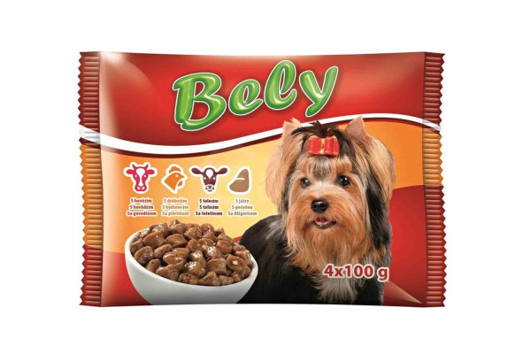 Kapsičky 4x100g hovězí, drůbeží, telecí, játra Bely