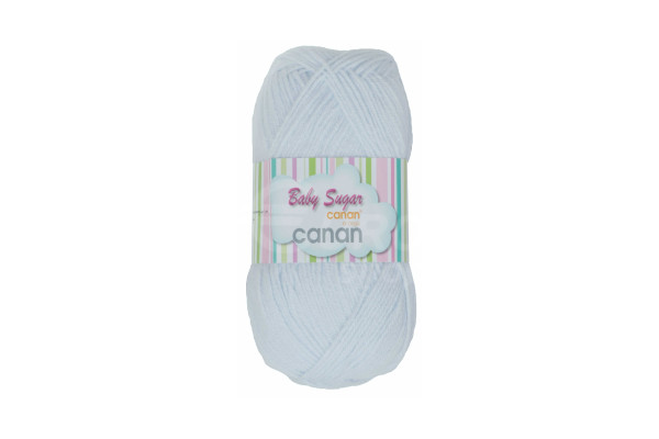Dětská pletací vlna Canan BABY SUGAR 100g Bílo šedá
