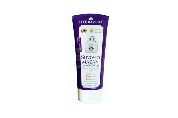 Herbavera masážní krém extra silný 200ml Slivovice