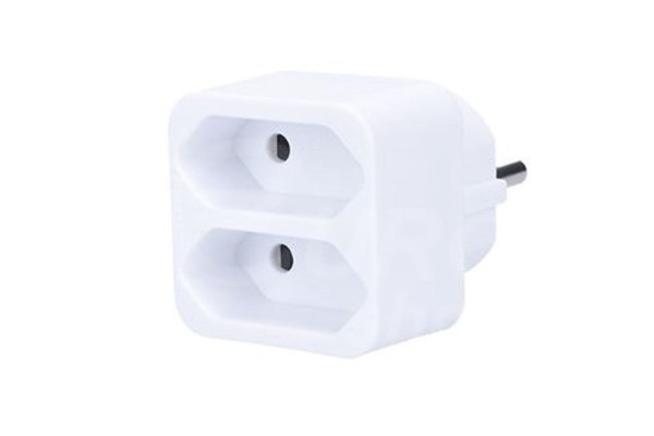 Solight rozbočka - 2x 2,5A/230V, bílá (P80)
