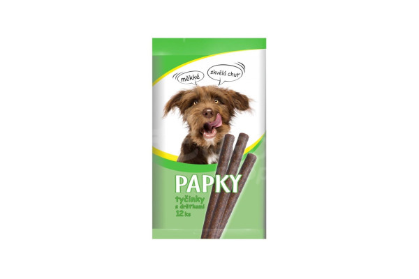 Tyčinky s dršťkami 12ks 120g Papky