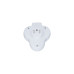 Solight rozbočka s vypínačem - 3 x10A/230V, bílá (P99)
