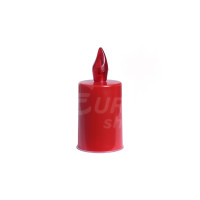 Svíčka na baterie 11cm Červená/červená