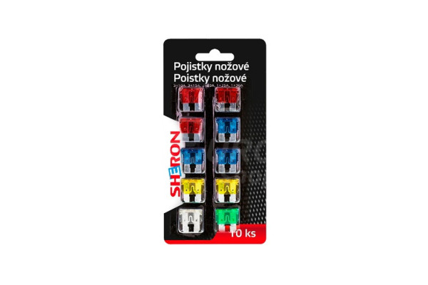 Pojistky nožové Sheron 10ks