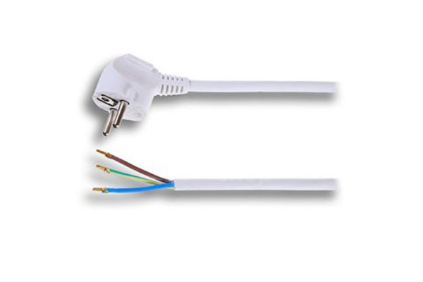 Solight flexo šňůra, 3x 1,5mm2, bílá, 2m