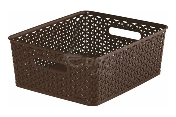 Košík Curver Style 19,5x28,5x13cm - hnědý