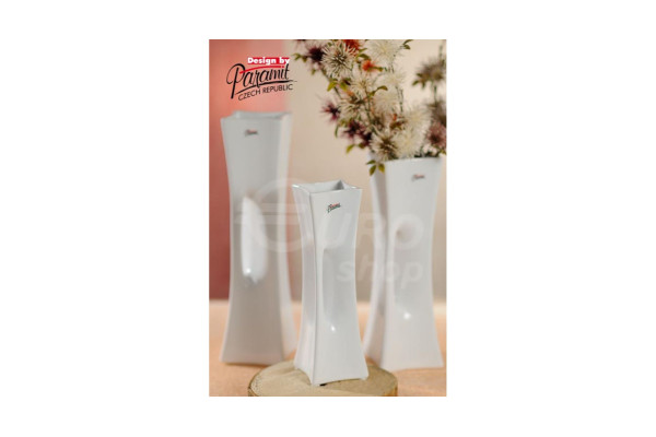 Váza Paramit porcelánová X-VASE 25cm Bílá