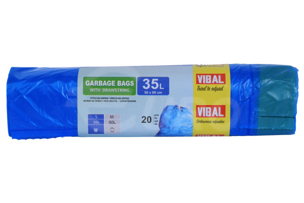 Vibal pytle na odpad 35l, 50x60cm/20ks