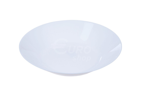 Talíř skleněný 20cm Bílý