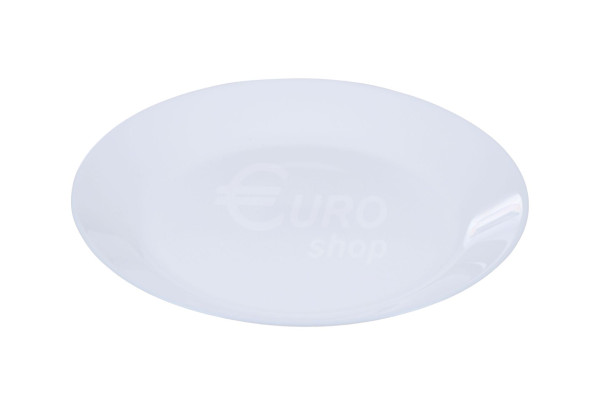Talíř skleněný 25cm Bílý