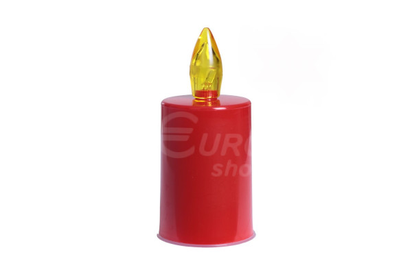 Svíčka na baterie 11cm Červená/žlutá