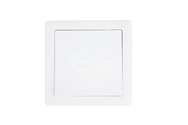 Solight vypínač Slim č. 1, jednopólový, bílý, 9x9cm (5B102)