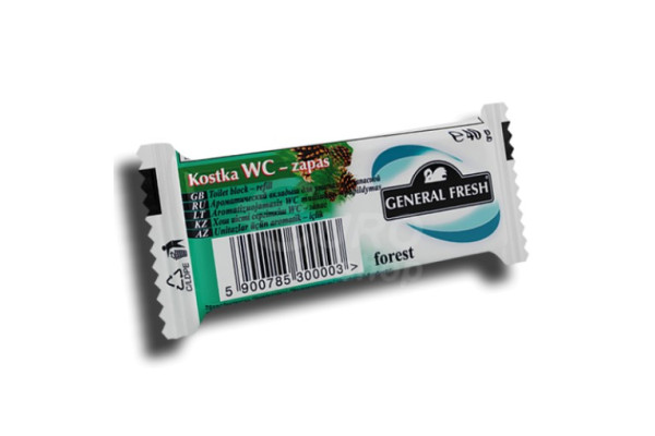 Náhradní náplň do WC bloku General Fresh 40g Forest
