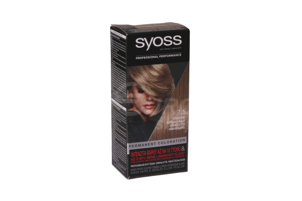Barva na vlasy Syoss 50ml Přirozený popelavě plavý 7-5
