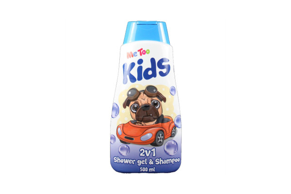 Me Too dětský sprchový gel a šampon 500ml Racing bulldog