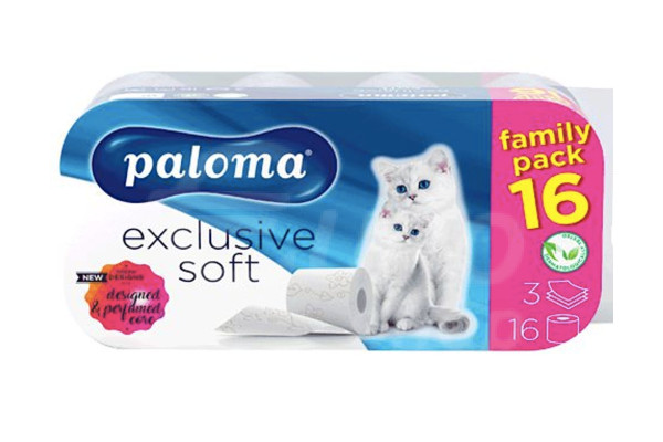 Toaletní papír Paloma 3vrstvý/16ks (šas)