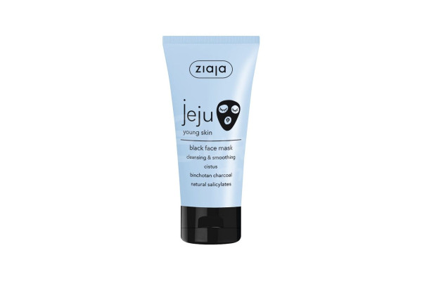 Dámská černá pleťová maska Ziaja 50ml Jeju