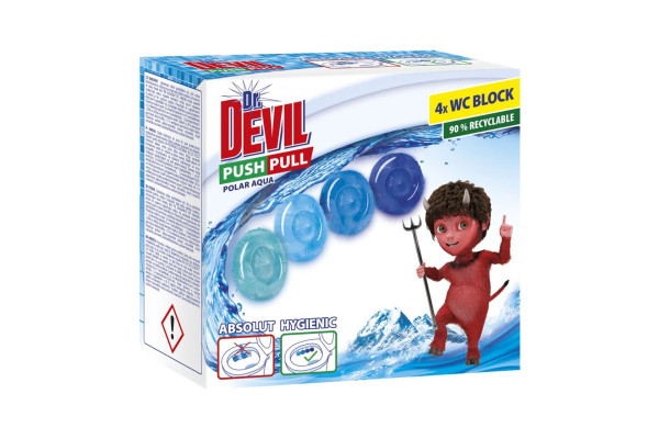 Dr.Devil push pull WC blok 4x Polar Aqua