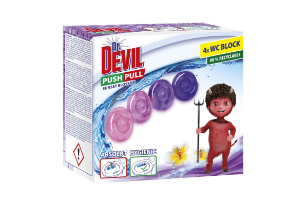Dr.Devil push pull WC blok 4x Sunset blossom