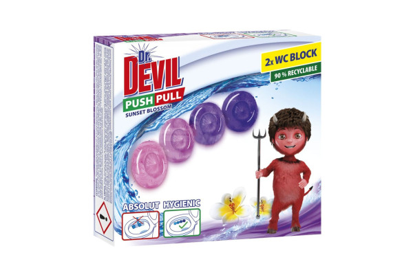 Dr.Devil push pull WC blok 2x Sunset blossom