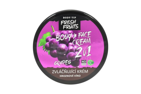 Zvláčňující krém na obličej a tělo Body Tip 200ml Hroznové víno