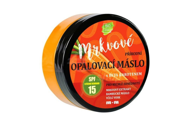 Opalovací máslo Vivaco 150ml Mrkvový extrakt SPF 15