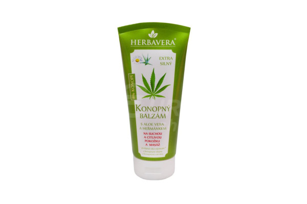 Herbavera konopný balzám 200ml s aloe vera a heřmánkem