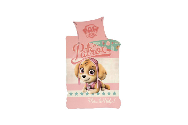 Dětské povlečení do postýlky Setino bavlněné PAW PATROL 90x140+40x55cm