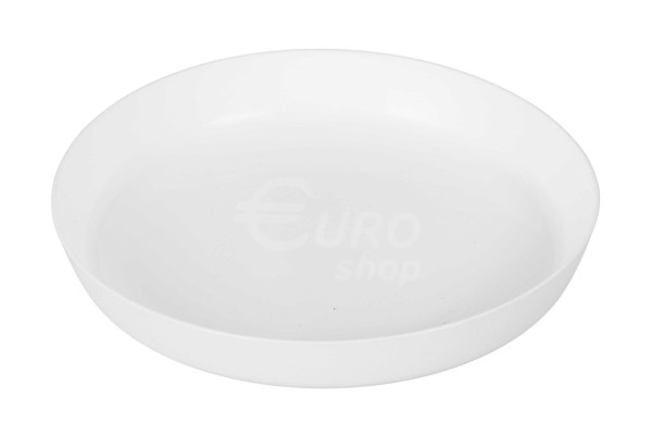 Miska pod květináč Don-Plast plastová AGA MAT 15,5x2cm Bílá matná