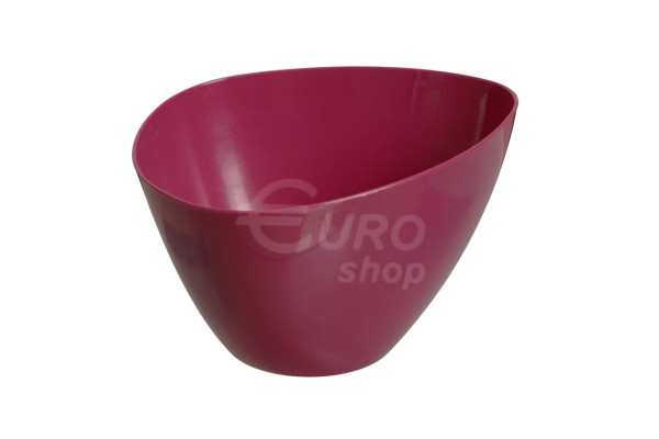 Obal na květináč Don-Plast plastový TROJKAT 12x19cm Tmavě růžový lesklý
