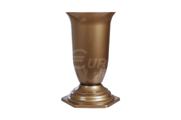 Hřbitovní váza Don-Plast plastová KRAKOW 37cm Zlatá